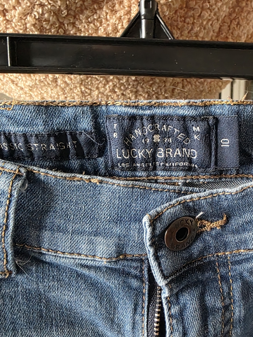 Lucky Brand Medium Blue Straight Leg Jeans